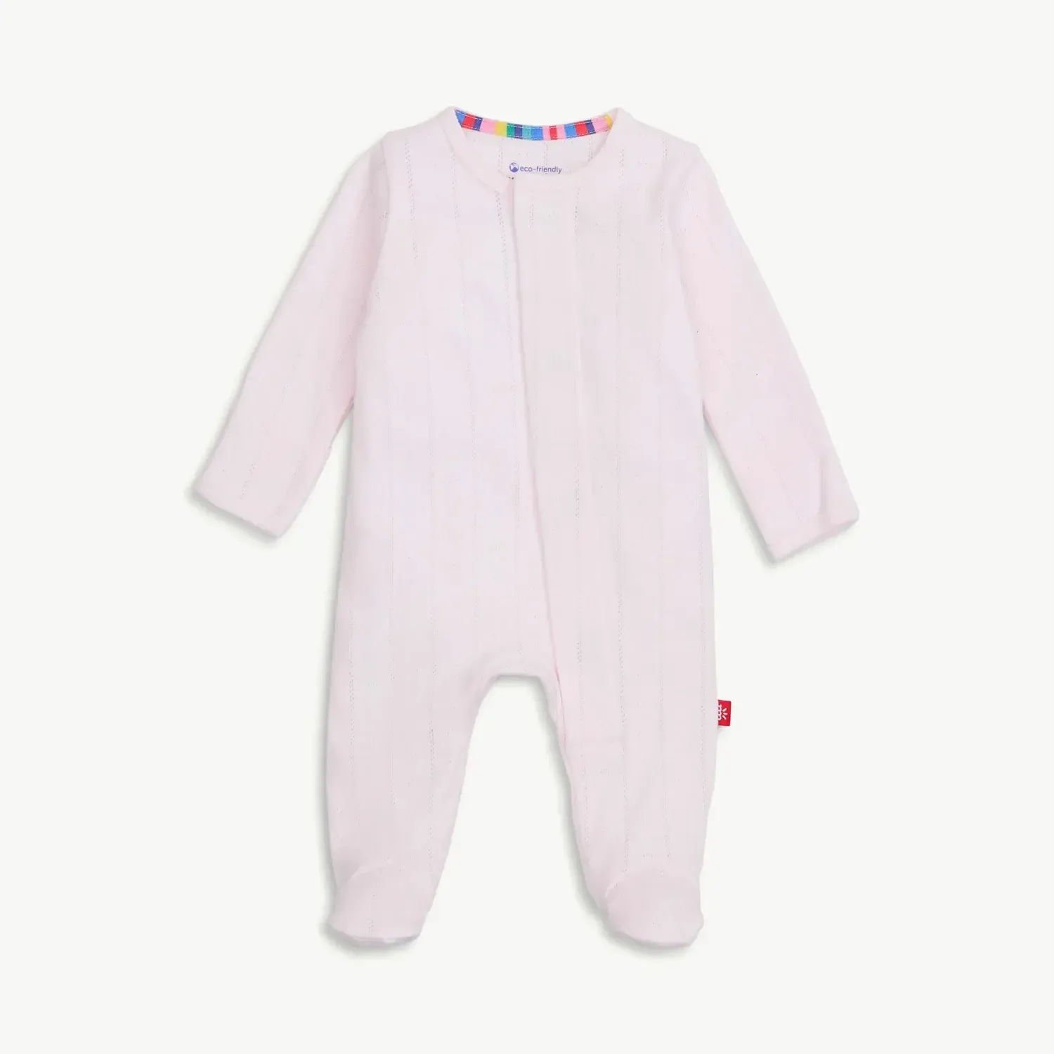 Magnetic Me Love Lines Pink Pointelle Footie, Size: Newborn