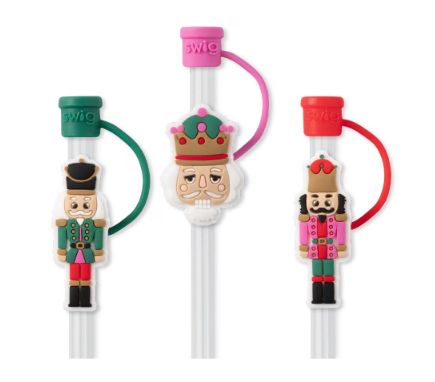 Swig Classic Nutcracker Straw Topper Set