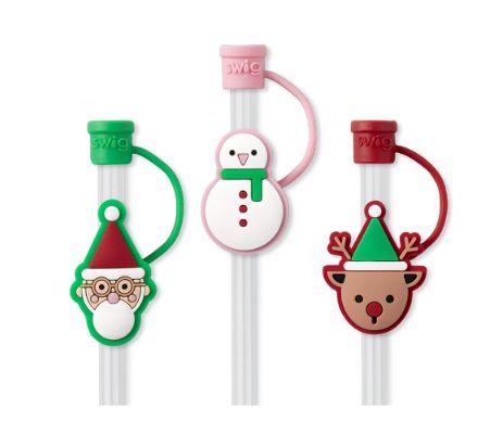 Swig Christmas Crew Straw Topper Set