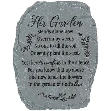 Her Garden Slate Step Stone