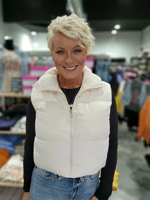 Zenana Cropped Puffer Vest