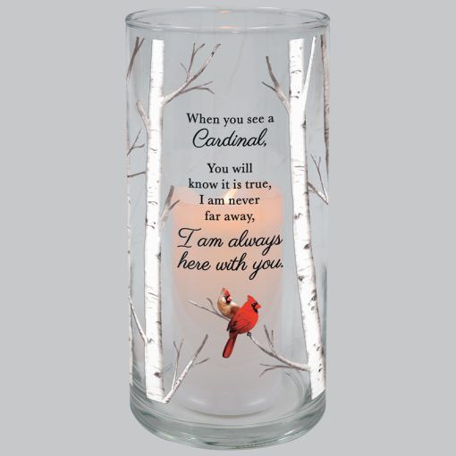 &quot;Cardinal&quot; Hurricane Candle