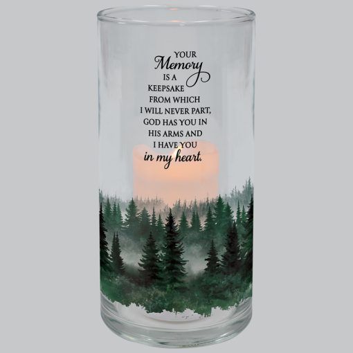 &quot;Memory A Keepsake&quot; Hurricane Candle