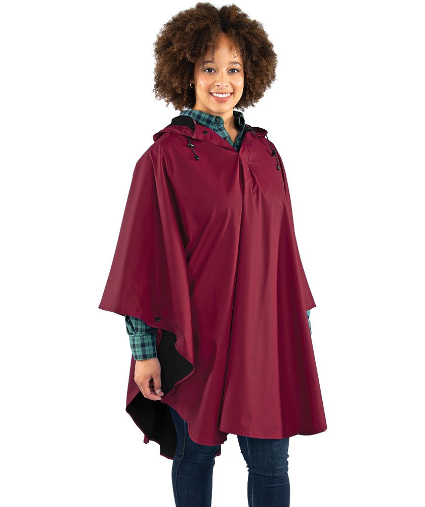 Pacific Poncho Maroon