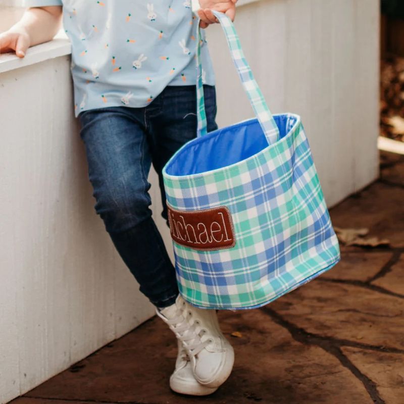 Easter Plaid Easter Basket