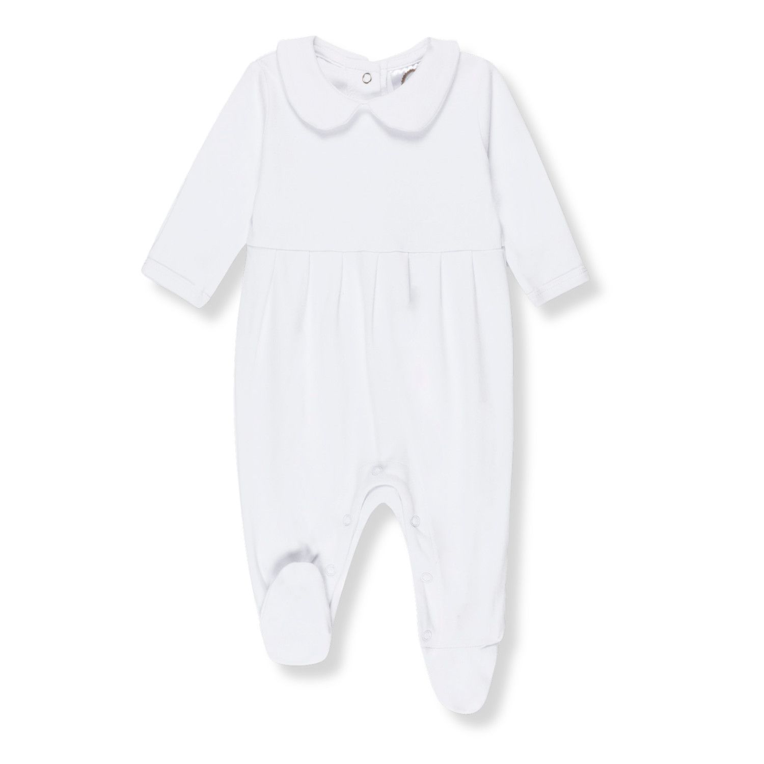 Peter Pan Sleeper with Embroidery Included, Color: White, Size: NB