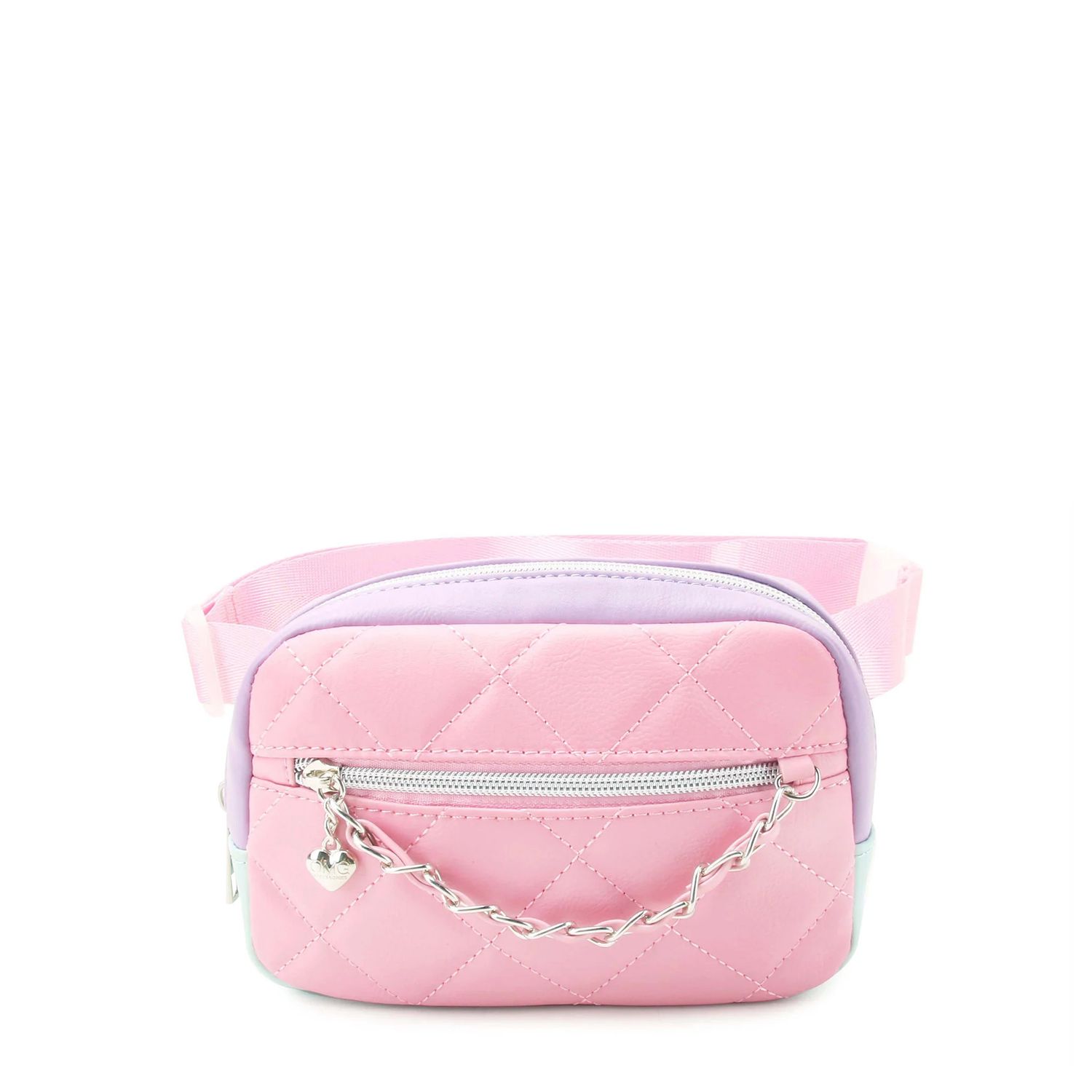 OMG Quilted Color Block Fanny Pack