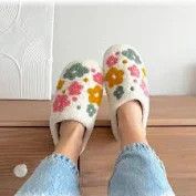 Multi Floral Home Slippers - Medium