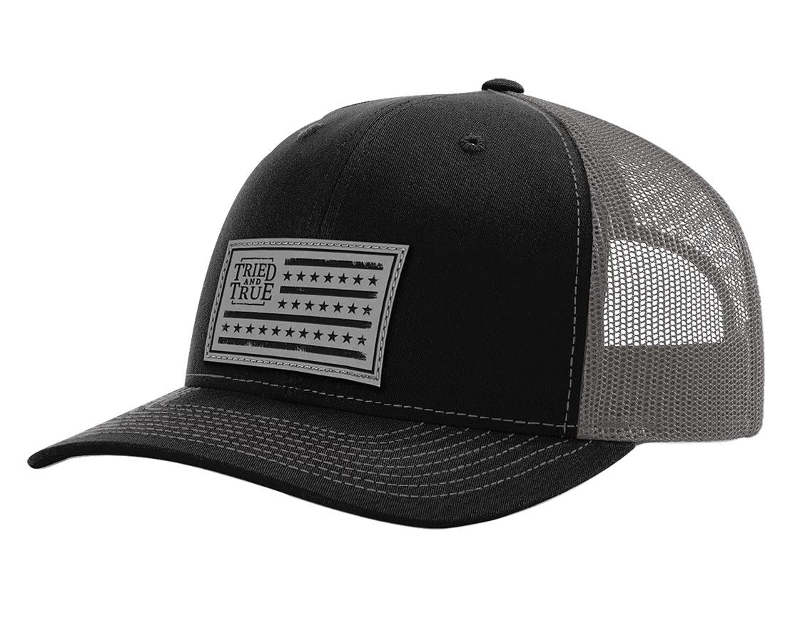 Tried and True Brand  Stars &amp; Stripes Leather Patch Hat