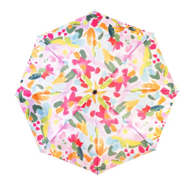 In Bloom Motif Compact Manual Umbrella