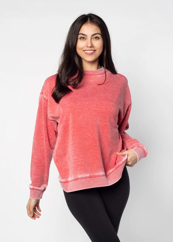 Chicka-d Campus Crew Sweatshirt Cardinal
