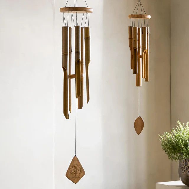 37" Bamboo Wind Chime, Tree of Life
