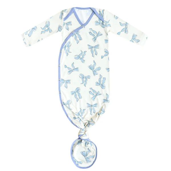 Copper Pearl Newborn Knotted Gown - Daphne