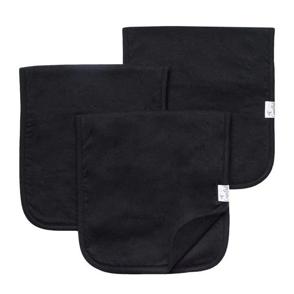 Copper Pearl Premium Burp Cloths Black Basics