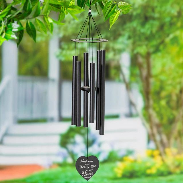 Avria Wind Chime, Hand Tuned Wind Chime, &quot;Your wings were ready&quot;, 30&quot; H