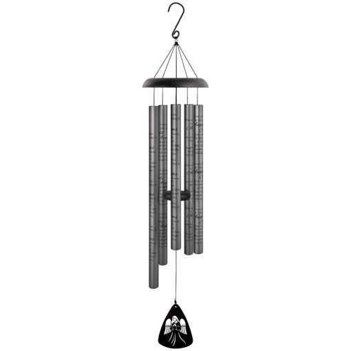 Angels Arms 44&quot; Charcoal Wind Chime