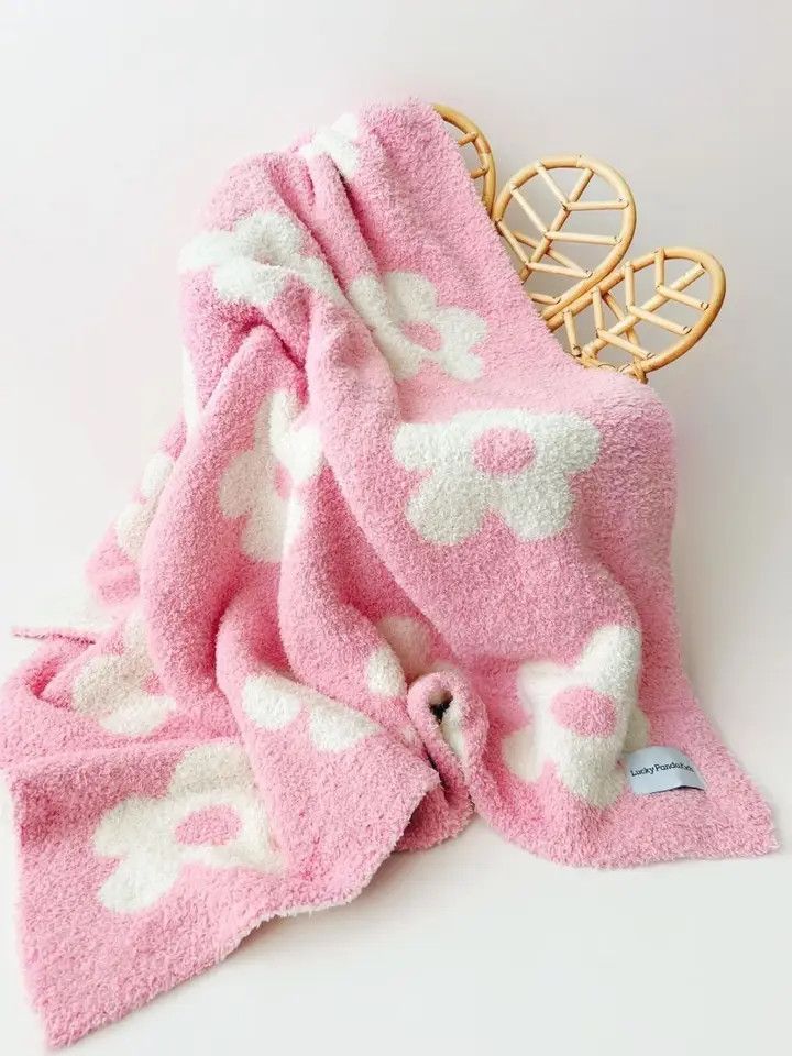 Daisy Baby Blanket | Pink