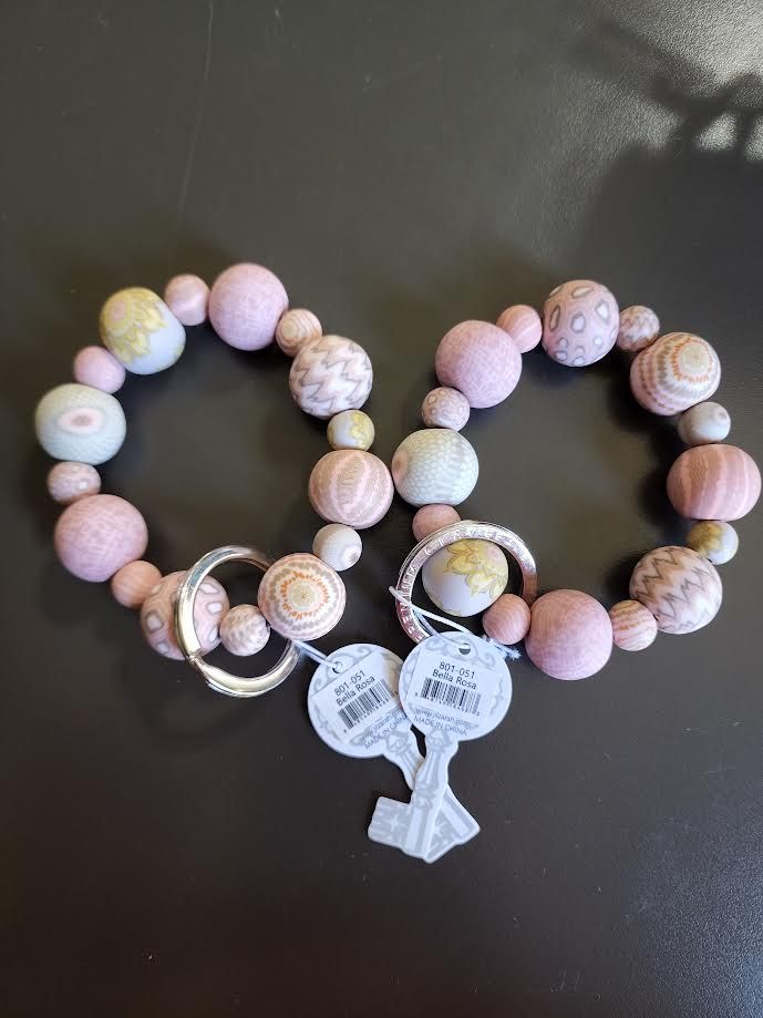Jilzarah Wrist Keychain, Options: Bella Rosa