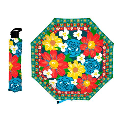 Big Bold Floral Compact Umbrella