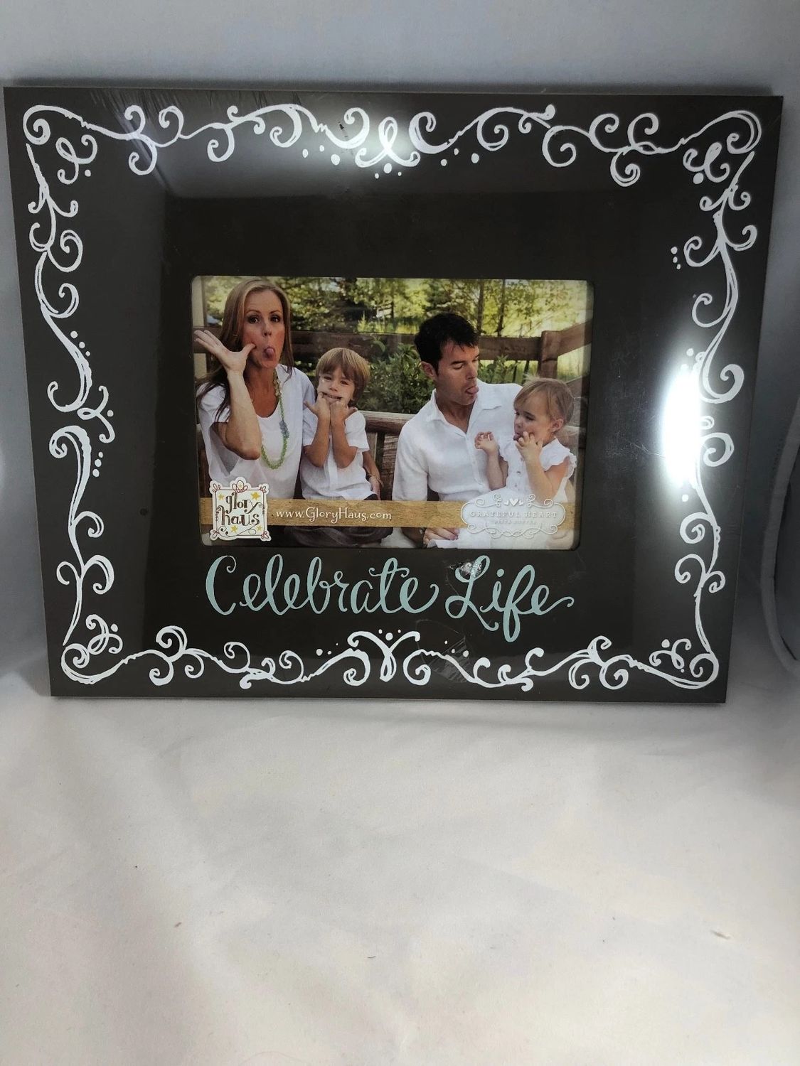 Celebrate Life Picture Frame By Glory Haus (Frame 12&quot; x 10&quot; Photo Size 4&quot;)