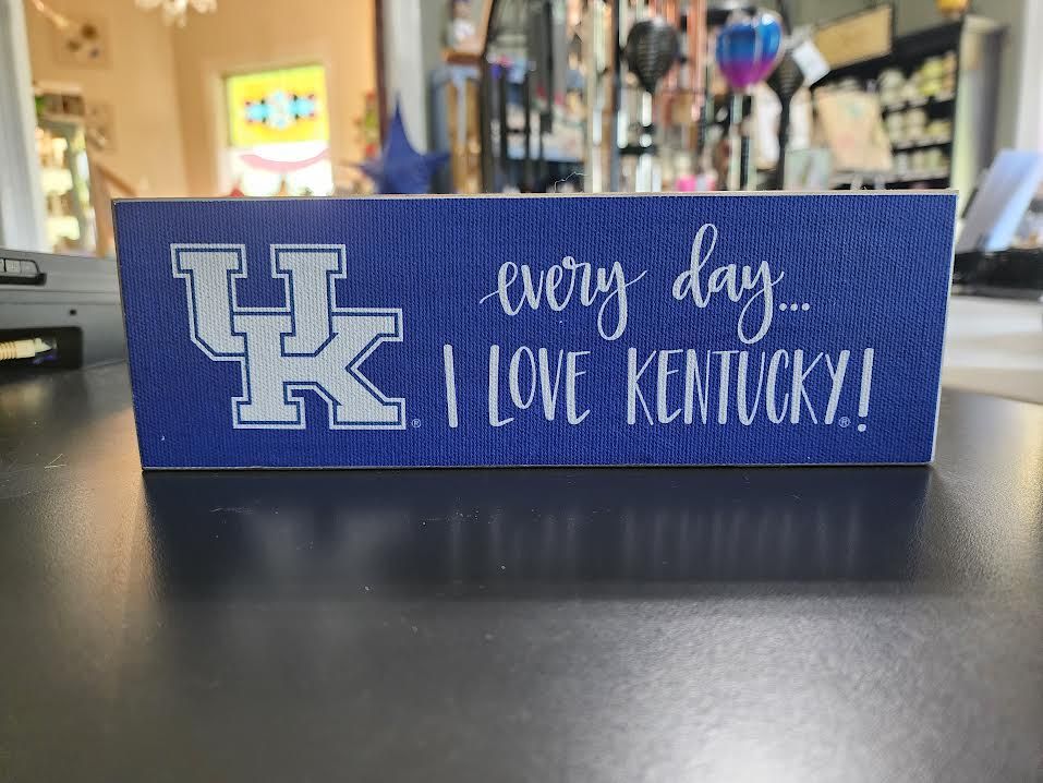 Everyday I Love Kentucky Canvas Block