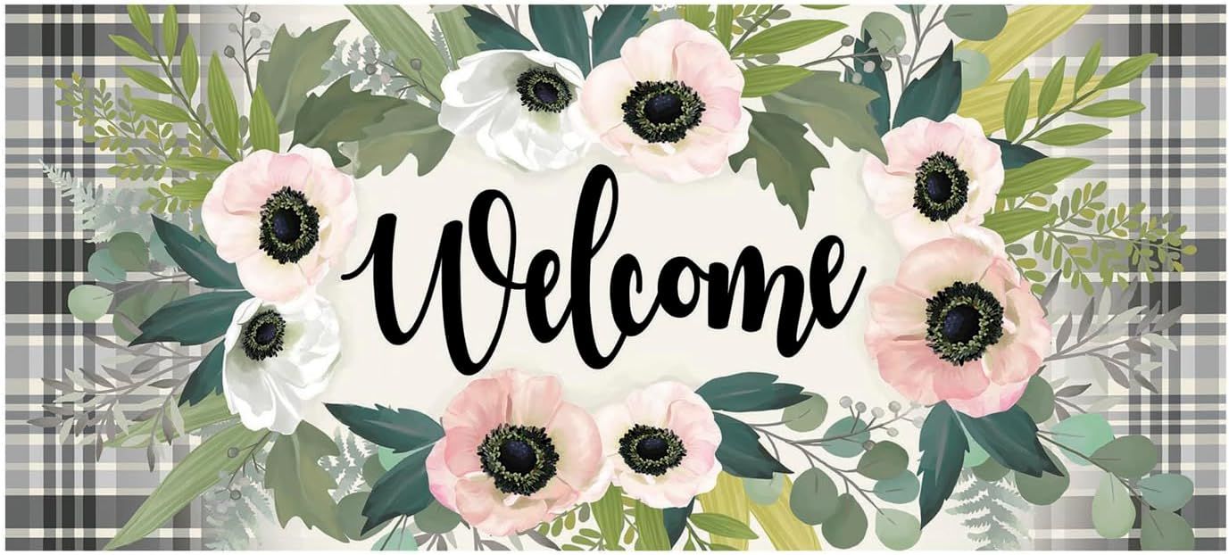Beautiful Floral Welcome Sassafras Switch Mat