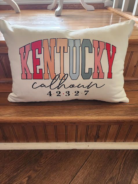 Pillow Form with Personalized Cover 10 x 16
