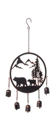 Bronze Bear Wind Chime
