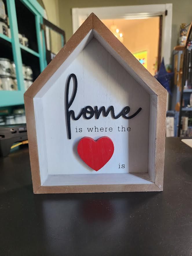 Home is Where the Heart Is Decorative Block