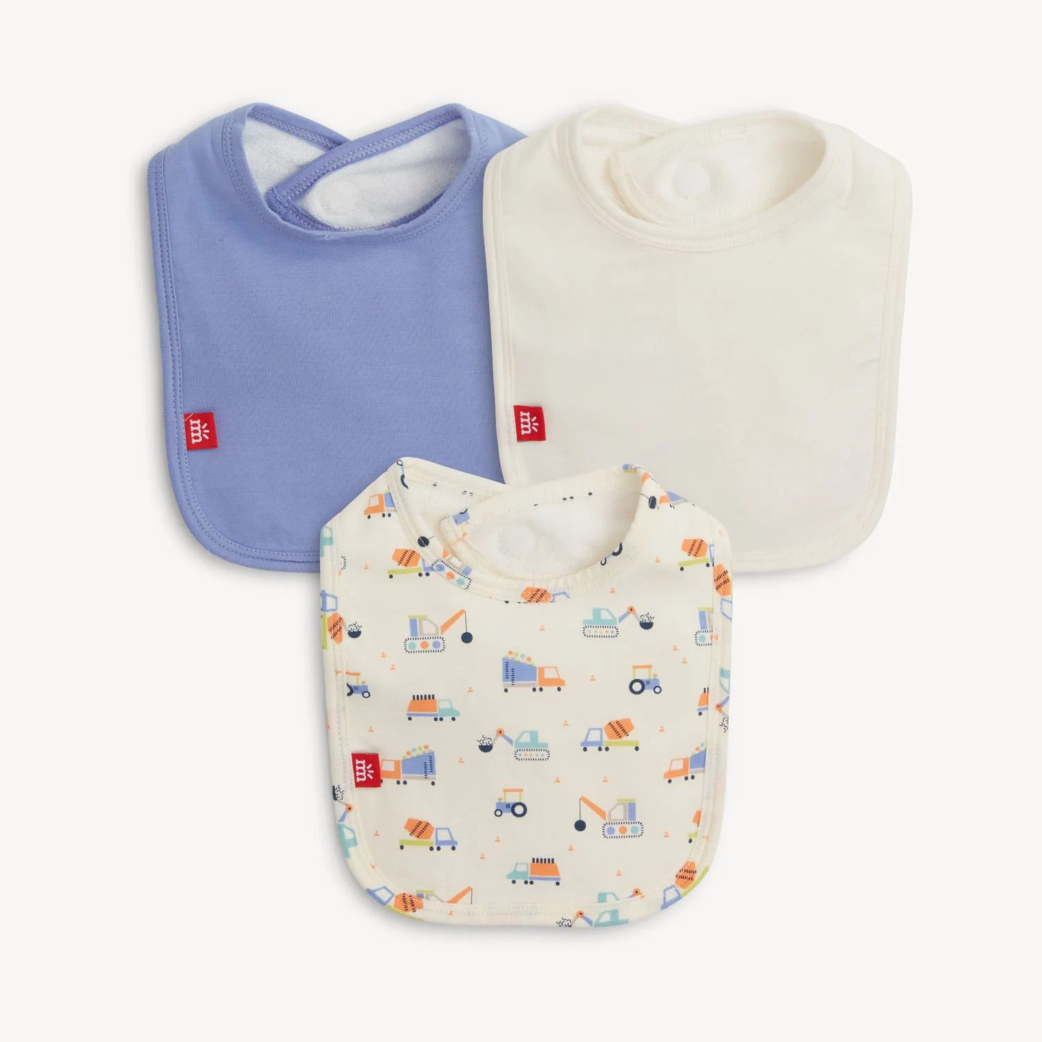 Magnetic Me can you dig it modal magnetic stay dry infant bib 3-pack