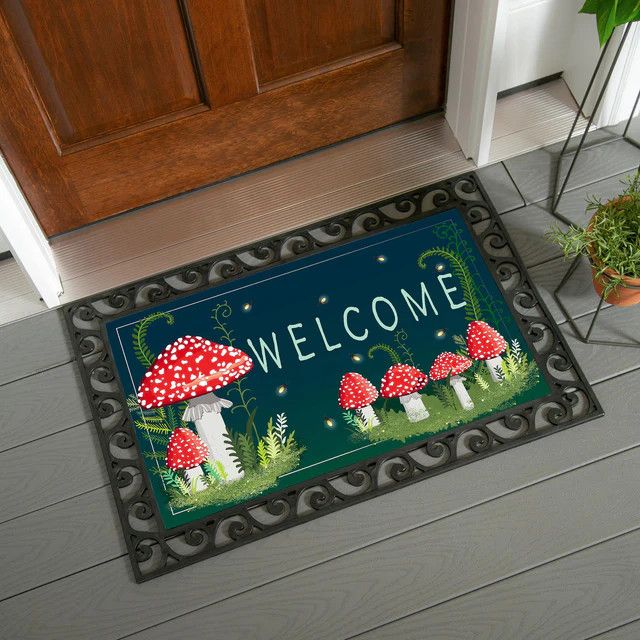 Welcome Friends Mushroom Sassafras Estate Switch Mat