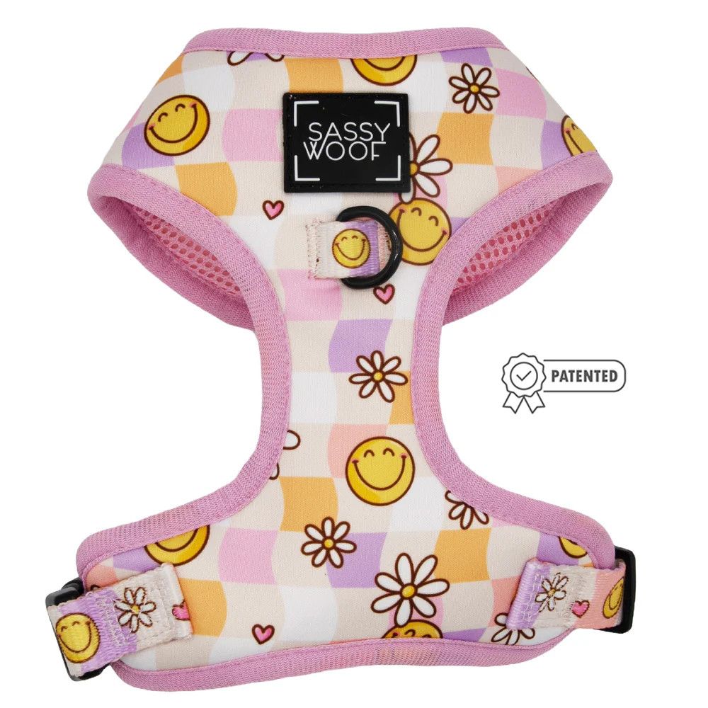 Sassy Woof Dog Adjustable Harness - Daisy Me Rolling Medium