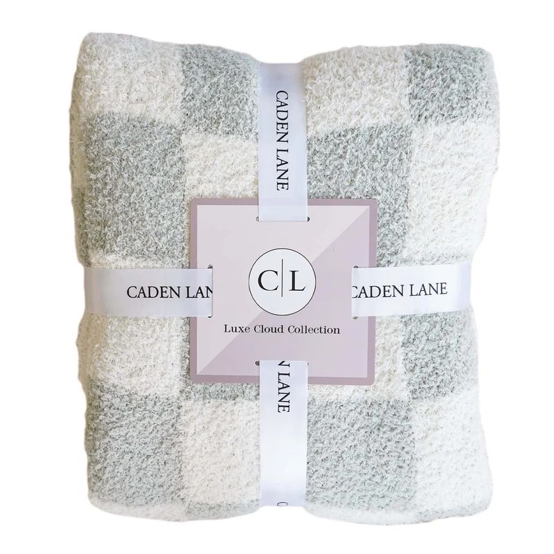 Luxe Blankets Sage Check