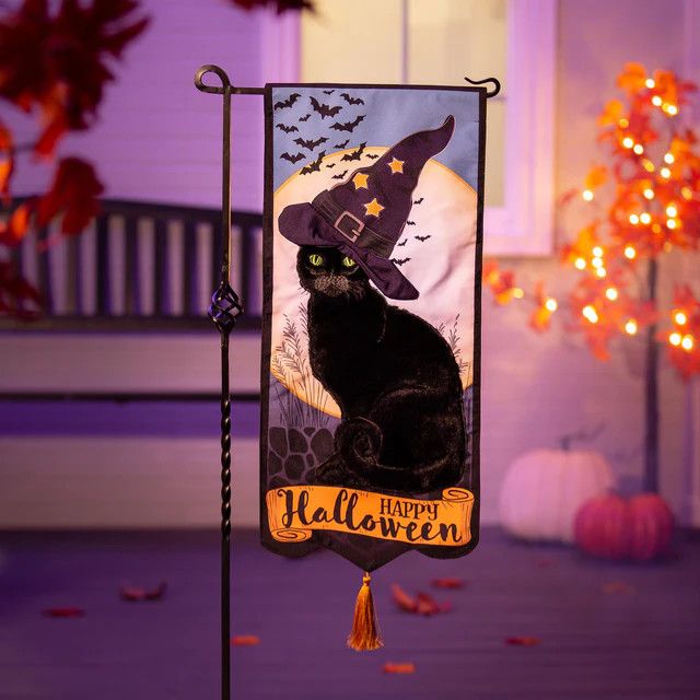 Happy Halloween Black Cat Everlasting Impression Textile decor