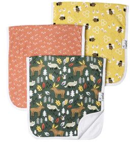 Copper Pearl Premium Burp Cloths, Options: Atwood
