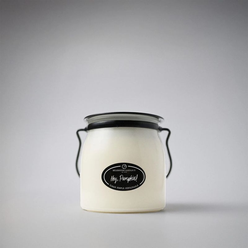 MILKHOUSE Candles 16 oz Butter Jar Hey, Pumpkin!