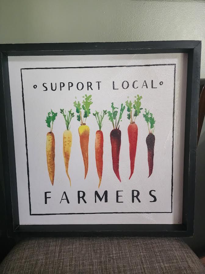 Support Local Farmers Wall Decor