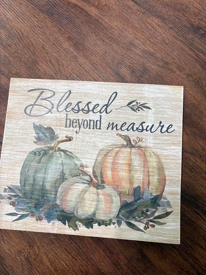 Blessed Beyond Measure Wall Decor