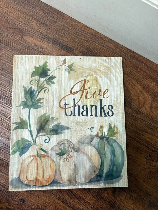 Give Thanks Wall Decor
