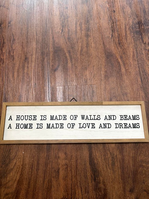 A House Wooden Wall Sign