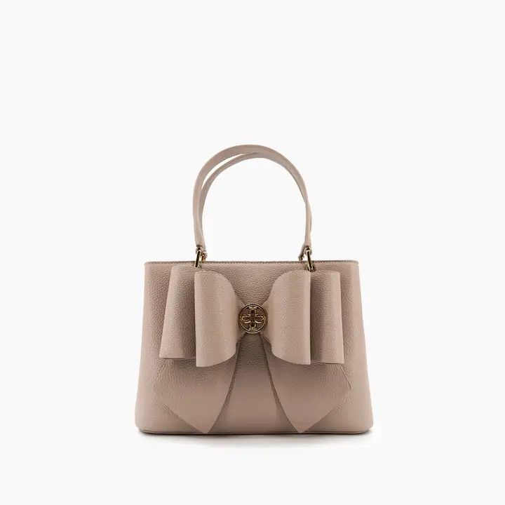 Jesse Bow Vegan Crossbody Bag Beige