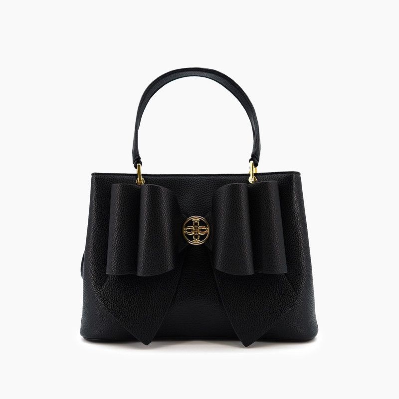 Jesse Bow Vegan Crossbody Bag Black