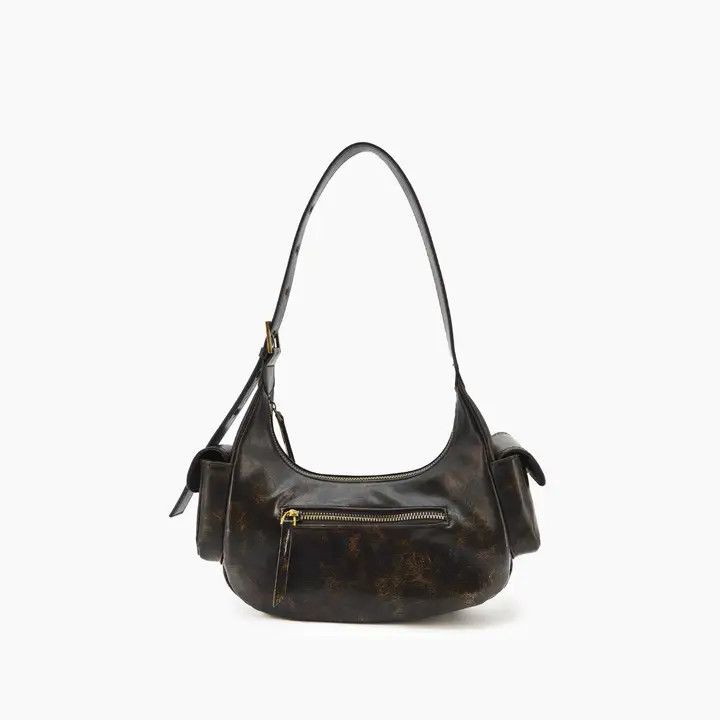 Stormi Utility Shoulder Bag Dark Brown