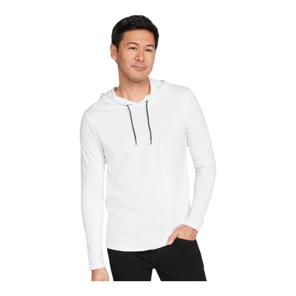 Gildan Men&#39;s Softstyle Lightweight Hooded Long Sleeve T-Shirt 2XL