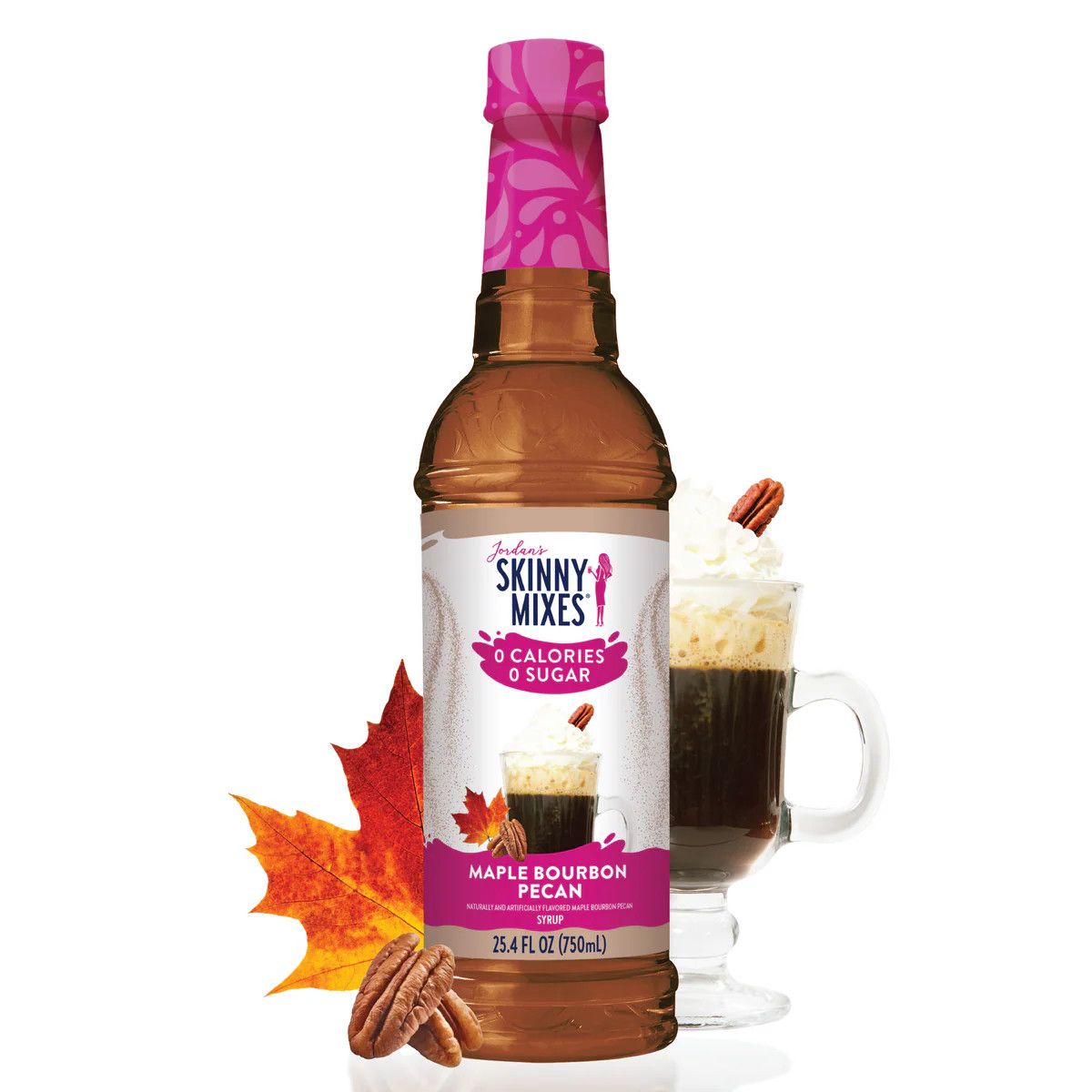 Skinny Mixes Sugar Free Maple Bourbon Pecan Syrup