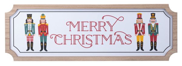 Merry Christmas Nutcracker Wall Decor