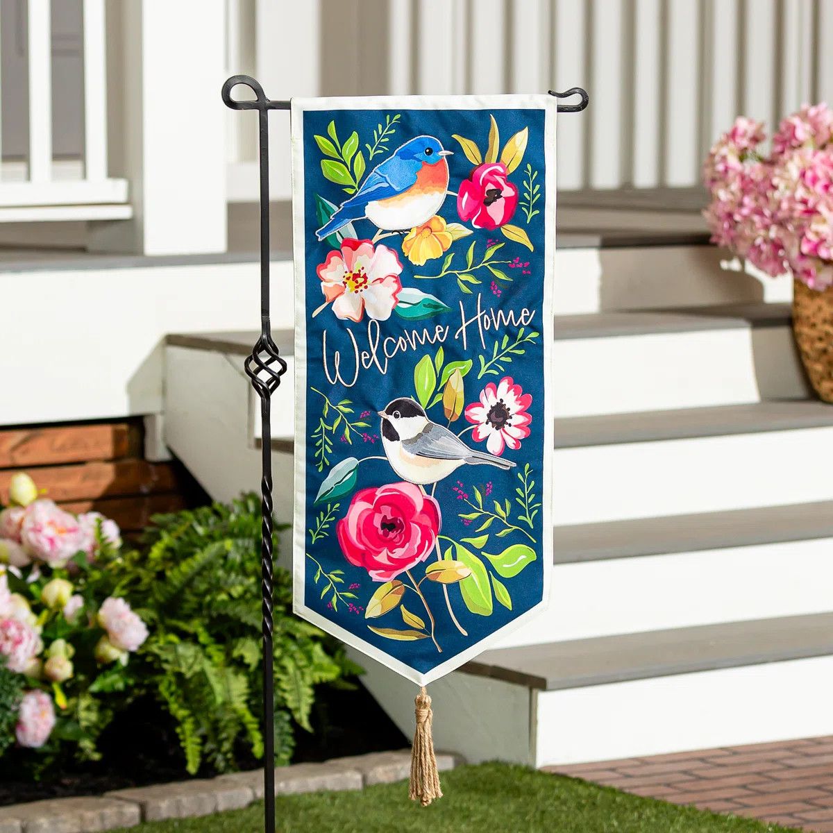 Welcome Home Songbirds Everlasting Textile Decor