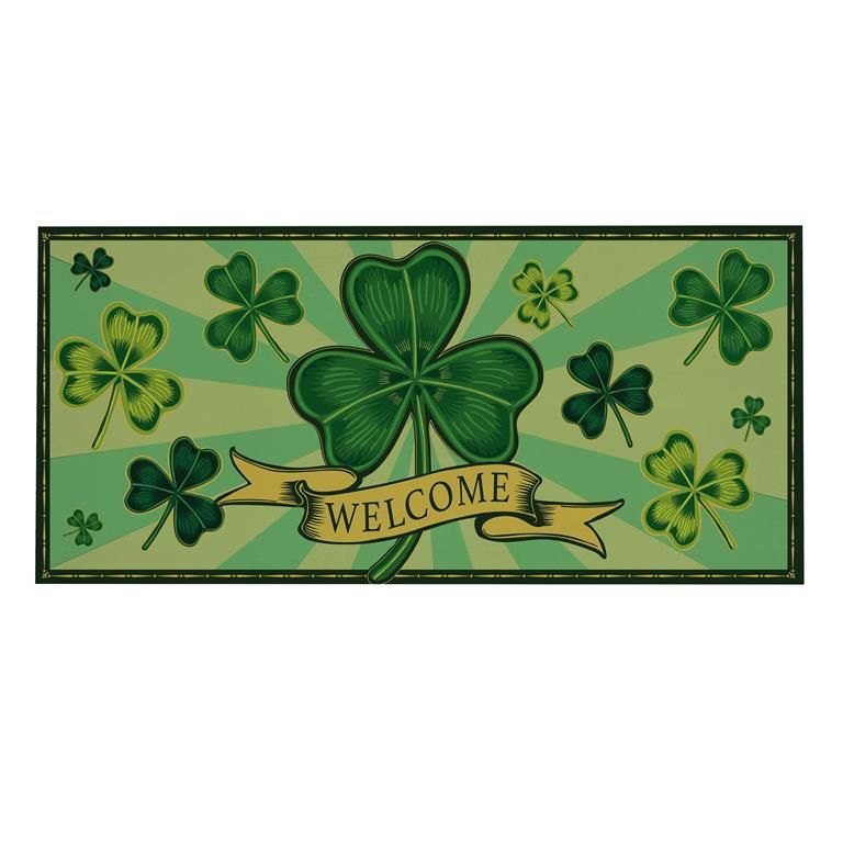 St Patricks Day Shamrock Sassafrass Switch Mat