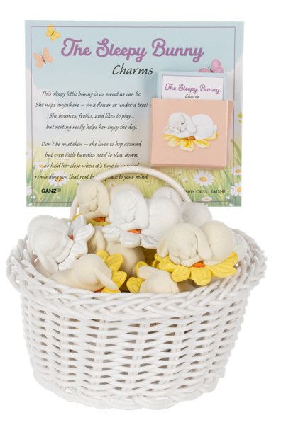 The Sleepy Bunny Charm