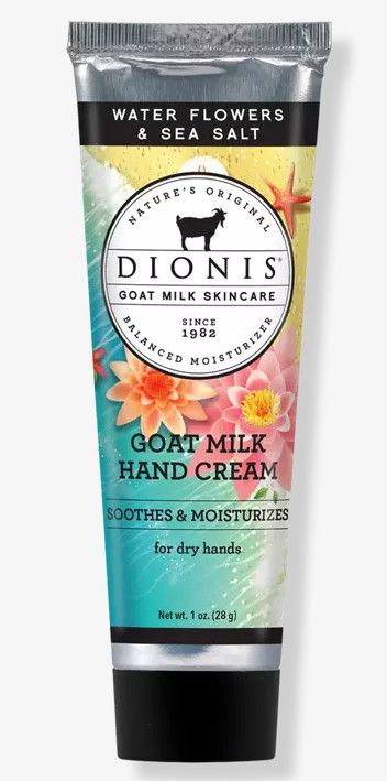 Dionis Hand Cream 1 oz, Options: Water Flowers &amp; Sea Salt